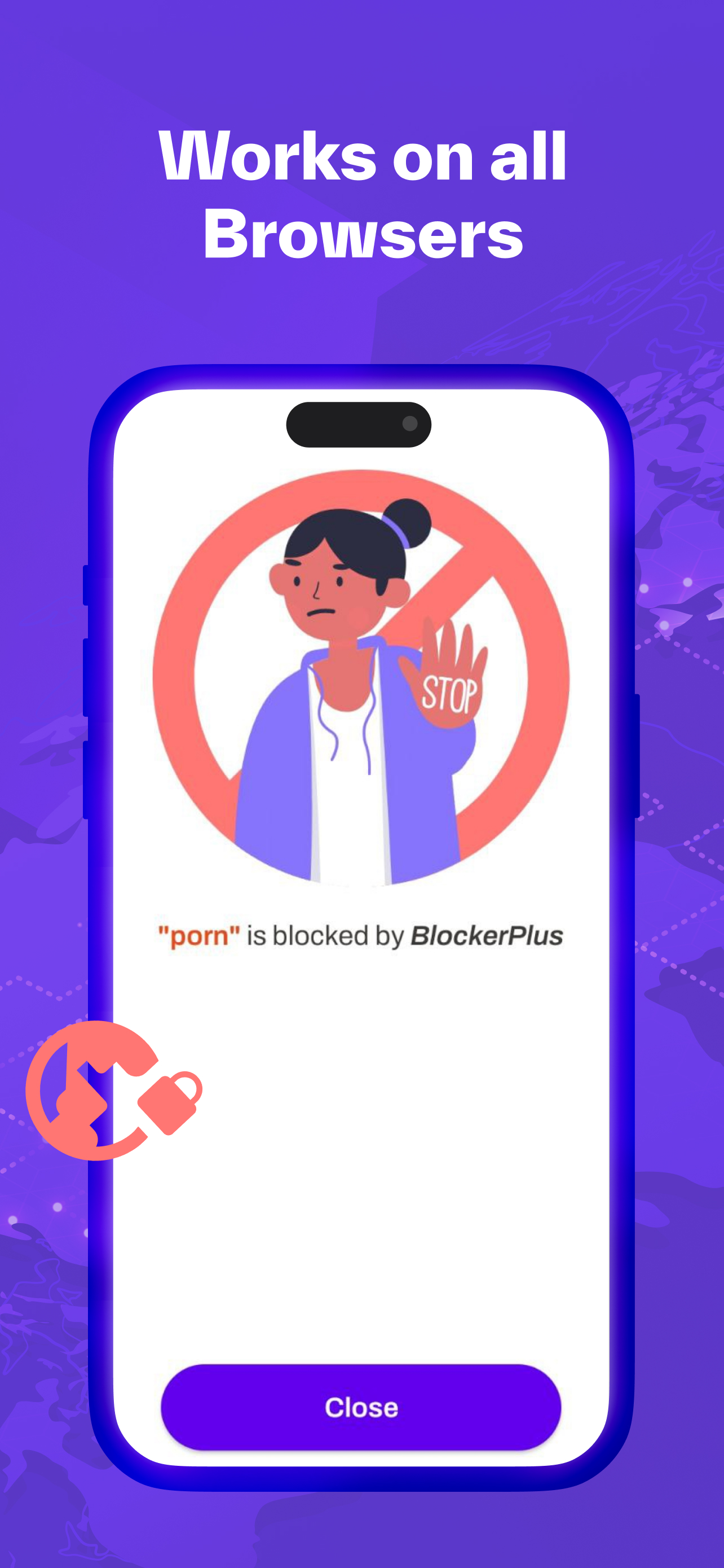 Screenshot of adult content blocking